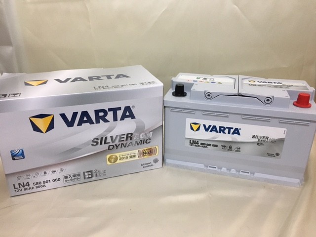 バルタ LN4 AGM 80Ah (START STOP PLUS 580-901-080 F21互換) VARTA バッテリー - カーバッテリー 通販ニューエナジー